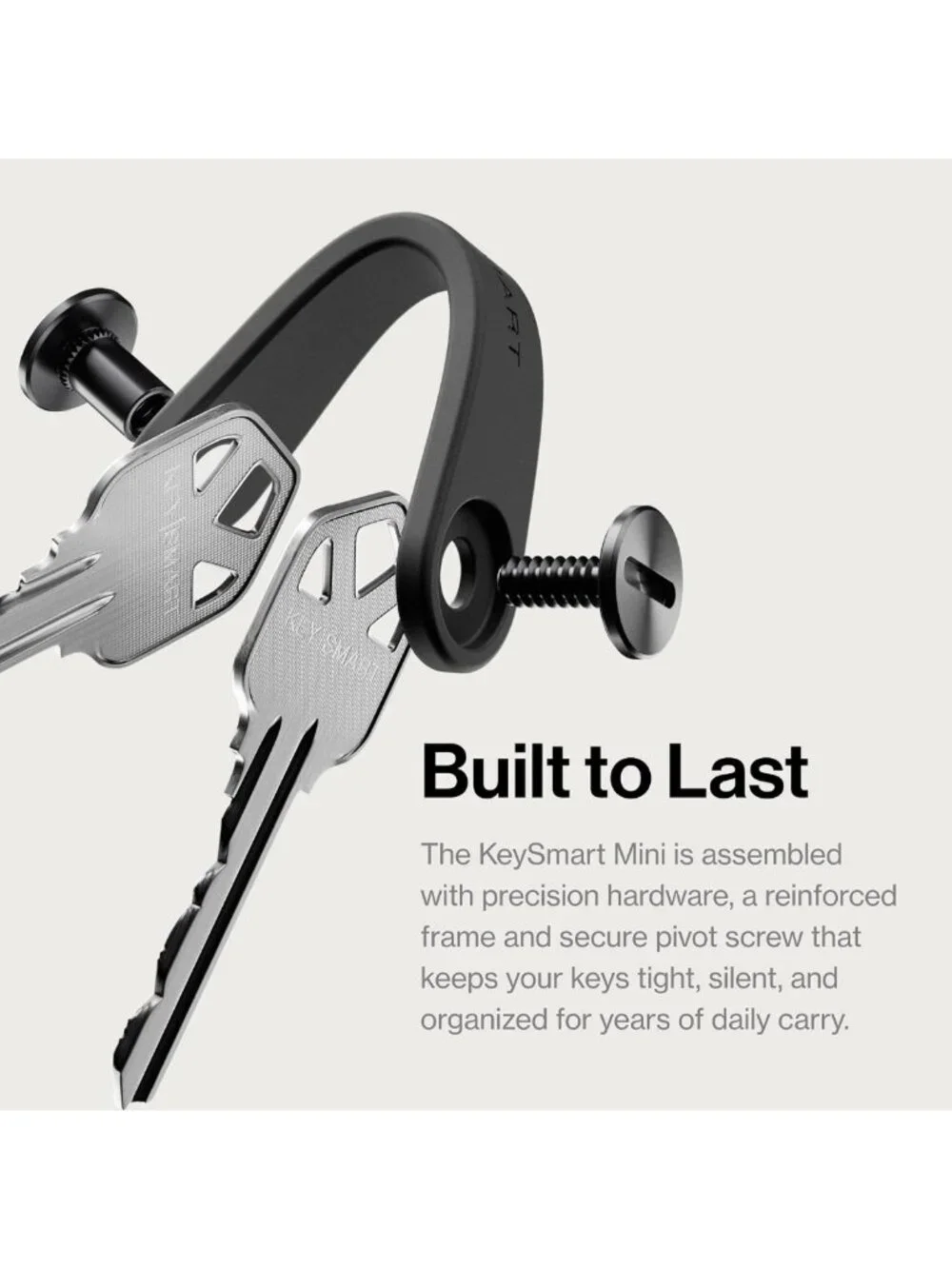 Compact Key Organizer - Mini Keychain Holder for Clutter-Free EDC Lifestyle